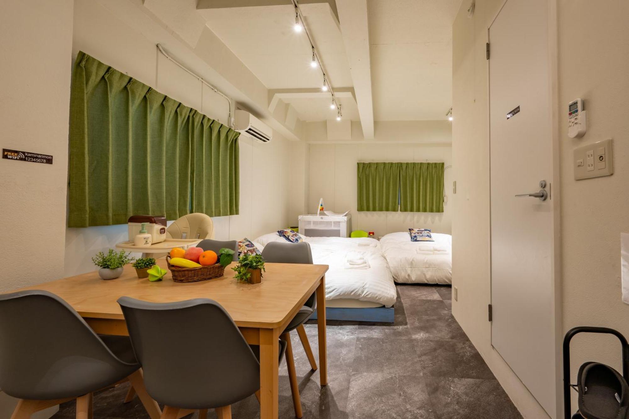 Thunder Hotel -雷門サンダーホテル- 浅草駅から徒歩5分 ベビー用品付き ファミリーも歓迎 大人8名もok!! 도쿄 외부 사진